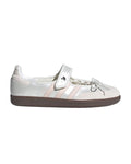 Adidas Samba Mary Jane — White Satin / Pink