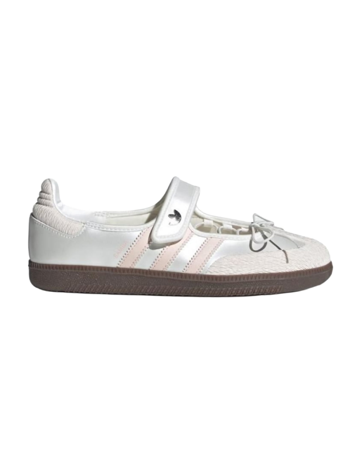 Adidas Samba Mary Jane — White Satin / Pink
